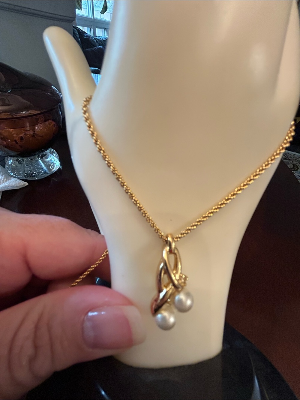 Vintage Authentic Dior - Double stacked Pearl Necklace